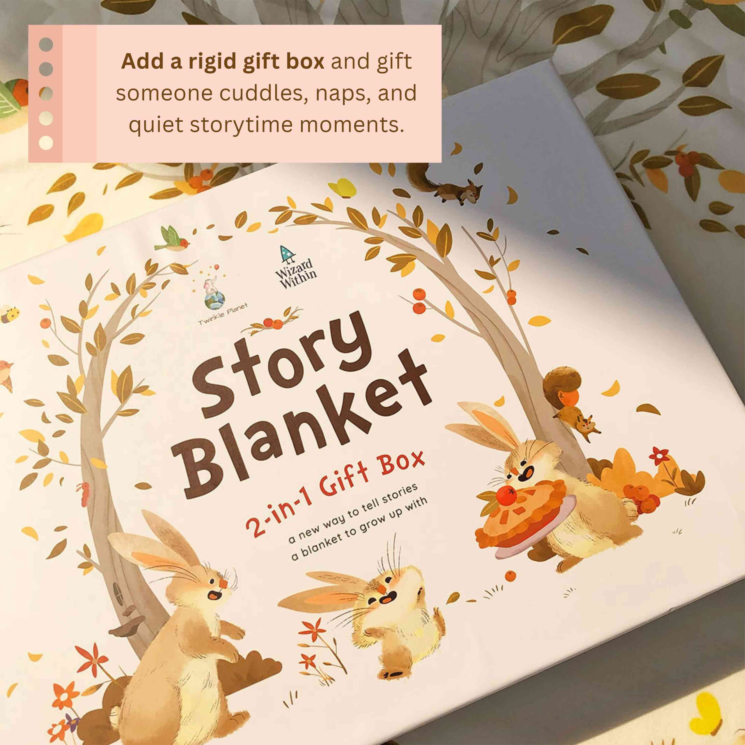 Organic Cotton Magical Bedtime Story Blanket (Twinkle Planet X Wizard Within) - Image 8