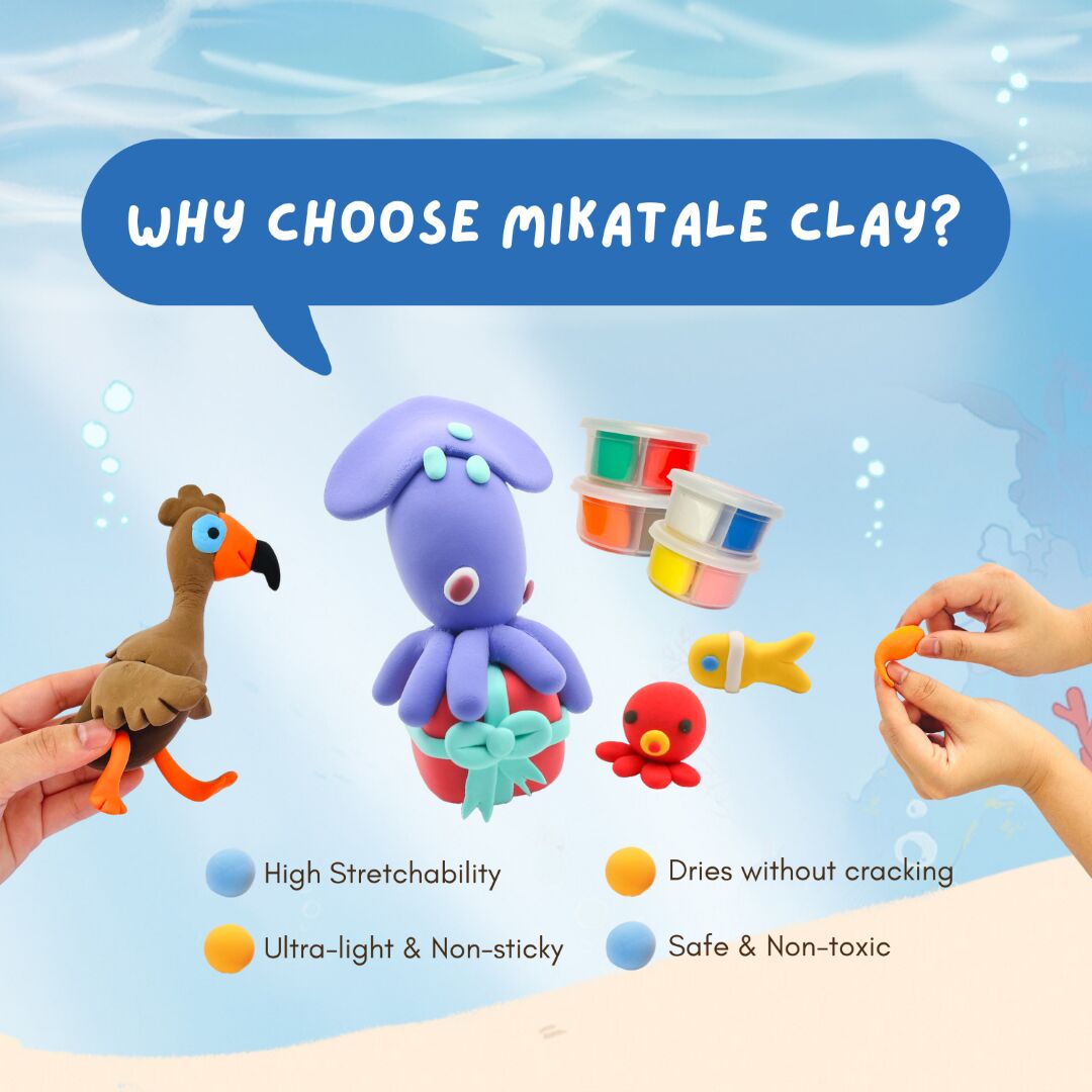 Ocean Buddies Story Air Dry Clay (4-in-1 Set) - Image 4